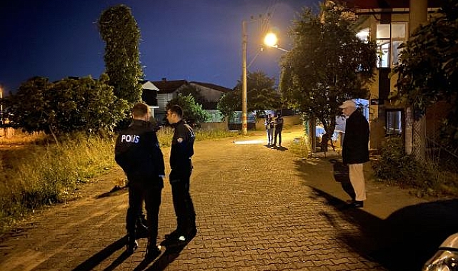 Eve isabet eden mermiler polisi harekete geçirdi