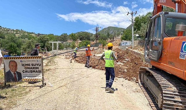 Kaş Aklar'ın içme suyu sorunu çözülüyor