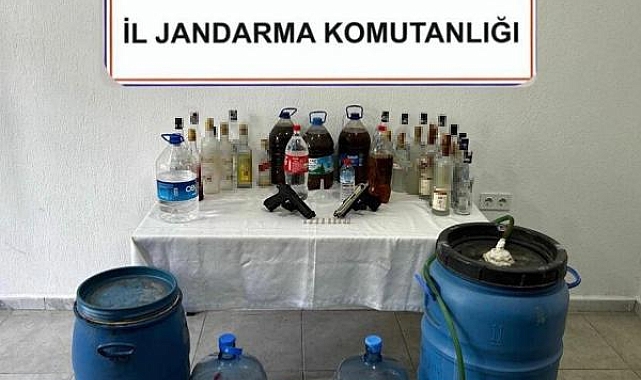Muğla'da sahte içki operasyonu; 2 gözaltı