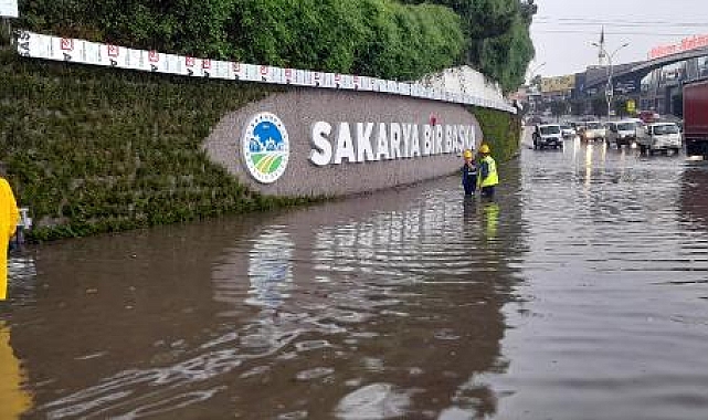 Sakarya'da sağanak hayatı olumsuz etkiledi