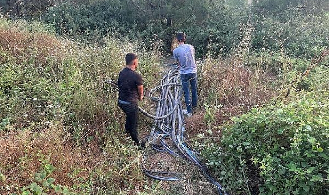1 milyon 700 bin TL değerinde kablo çalarken yakalandılar