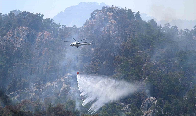 Antalya Kemer'deki orman yangını 4. gününde devam ediyor