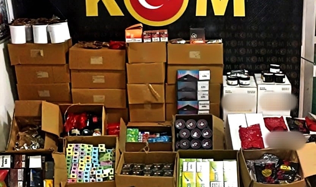 Antalya'da 600 kilogram nargile tütünü ele geçirildi