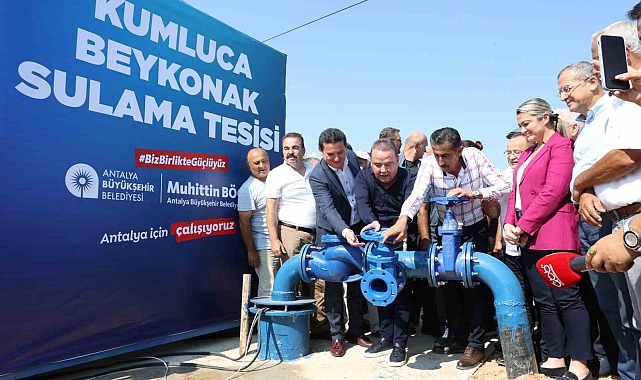 Antalya'da sulama birliklerinin elektrik maliyetlerinin yüzde 85'ini büyükşehir karşılıyor