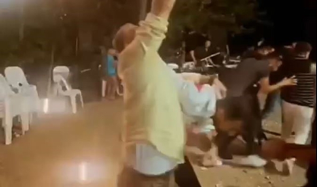 Asker eğlencesinde silahla ateş edip davetlilere korku dolu anlar yaşattı