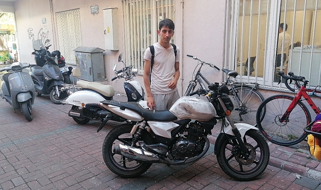 Çalınan motosikletine 20 gün sonra hurdaya dönmüş halde kovuştu