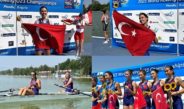 Dünya Kürek Şampiyonası'nda Türkiye kadınlarda 1 altın, 1 gümüş ve 1 bronz kazandı