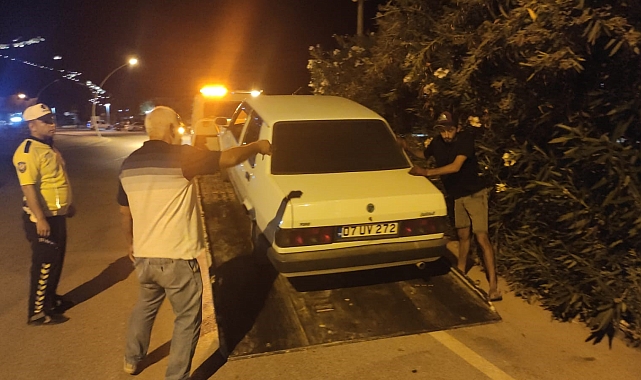 Gazipaşa'da trafik ekiplerinden abart egsoz ve gürültü denetimi
