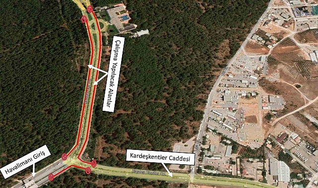 Havalimanı Caddesi'nde yol düzenleme çalışması yapılacak
