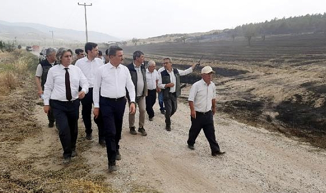 Isparta'da anız yangınında alevler ormana sıçradı