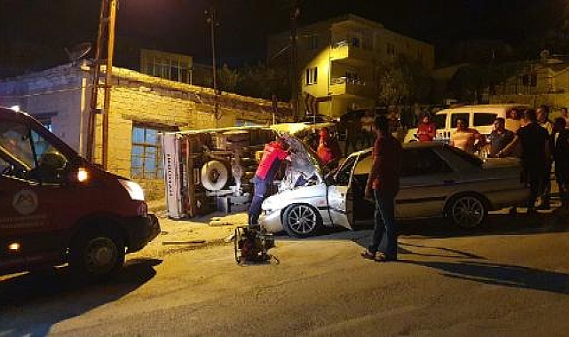 Kaza yapan sürücüler kaçtı