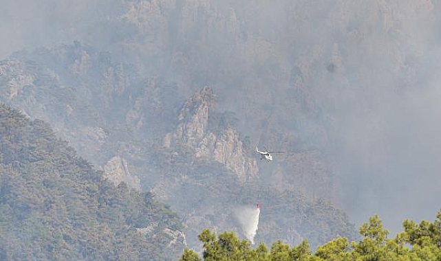 Kemer'deki orman yangını 3'üncü gününde