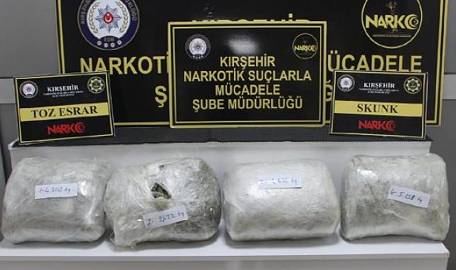 Kırşehir'de uyuşturucu operasyonu: 4 gözaltı