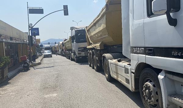 Tuzla'da hafriyat kamyonu tartışması