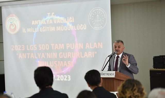 Vali Yazıcı:"Antalya'nın LGS'de giderek artan bir başarı grafiği var"
