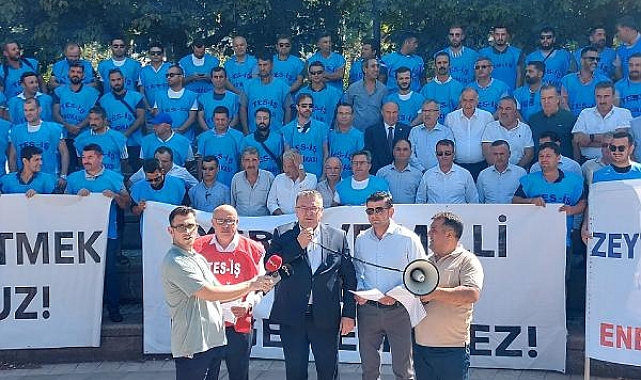 Akbelen maden sahası çalışanlarından, TBMM önünde açıklama
