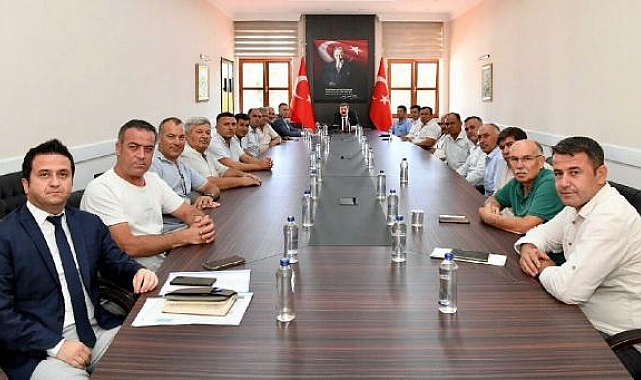 Akbelen muhtarları Muğla Valiliği'ni ziyaret etti