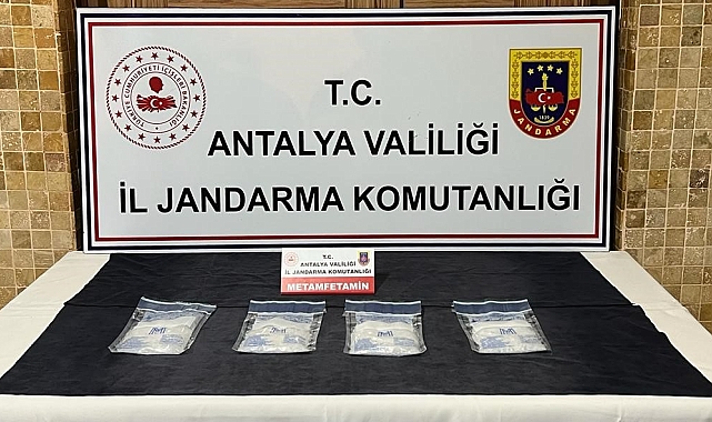 Antalya'da jandarmadan uyuşturucu operasyonu: 1 gözaltı