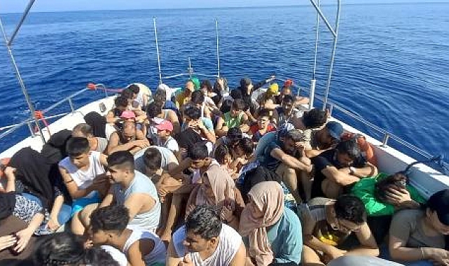 Bodrum'da 121 kaçak göçmen kurtarıldı