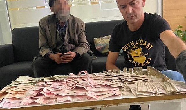 Dilencinin üzerinden 1300 TL çıktı