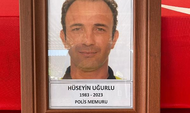 İzne geldiği memleketinde tartıştığı komşusu tarafından vurulan polis, toprağa verildi
