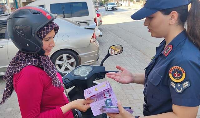 Jandarmadan vatandaşlara KADES bilgilendirmesi