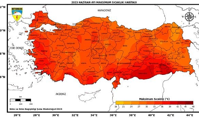 Maksimum sıcaklık 1.7 derece arttı; 42.5 derecelik fark oluştu