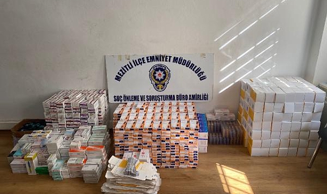 Mersin'de sahte ilaç operasyonu: 2 gözaltı