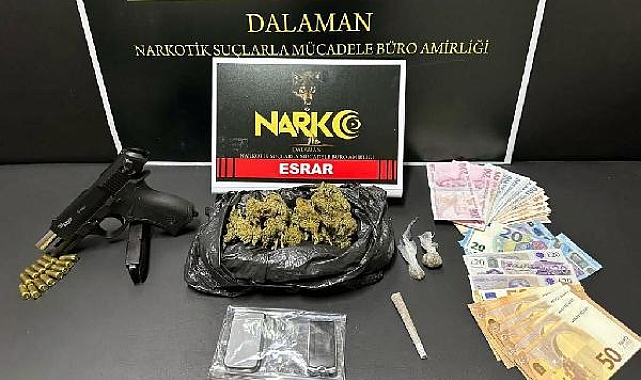 Peynir tenekesinden 1 kilo 711 gram esrar çıktı