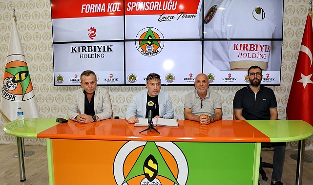 Alanyaspor'un forma kol sponsoru Kırbıyık Holding oldu