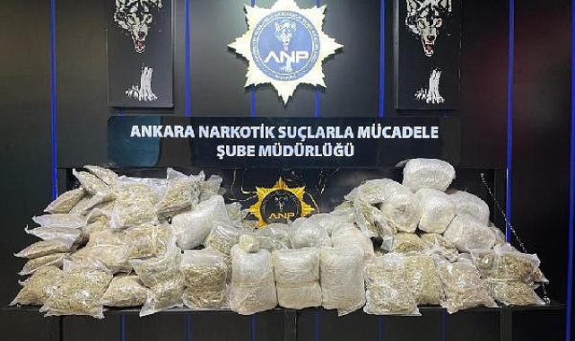 Ankara'da 90 kilo esrar ele geçirildi; 2 gözaltı