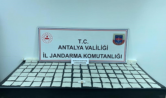 Antalya'da jandarma tarafından 100 bin kullanımlık uyuşturucu hap ele geçirildi
