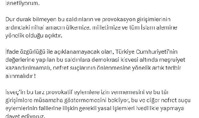 Cumhurbaşkanı Yardımcısı Yılmaz: Sayın Cumhurbaşkanımızı hedef alan saldırıyı lanetliyorum