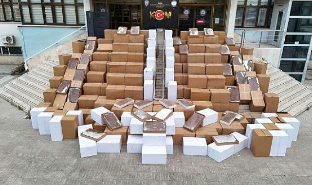 Denizli'de TIR'da 4 milyon 310 bin sarılmış kaçak sigara ele geçirildi