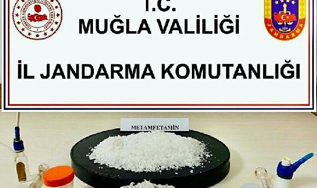 Fethiye'de 650 gram metamfetaminle yakalanan 3 kişiye gözaltı