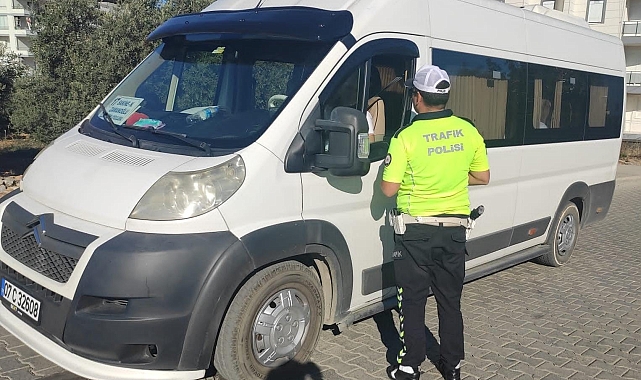 Gazipaşa'da okul servisleri denetlendi