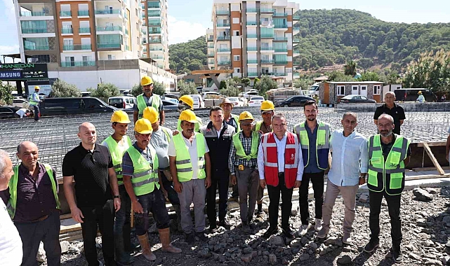 Kumluca Atatürk Stadyumu'nun temeli törenle atıldı