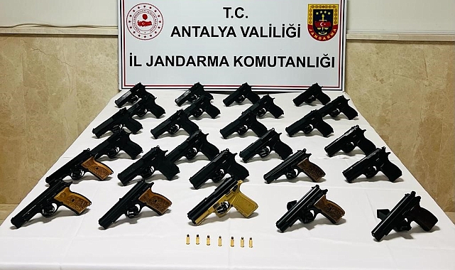 Serik'te silah kaçakçılığı operasyonunda 3 tutuklama
