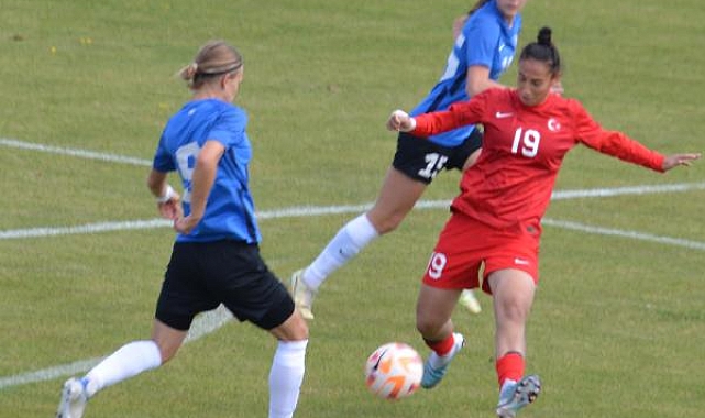 U19 Kadın Milli Futbol Takımı, hazırlık maçında Estonya'yı mağlup etti