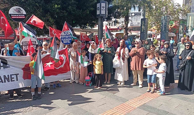 Antalya'da İsrail protestosu