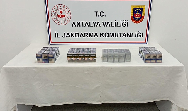 Antalya'da jandarmadan kaçak tütün mamülleri denetimi