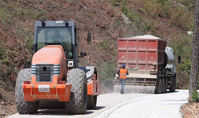 Doğantaş mahalle yolunda asfalt çalışması tamamlandı
