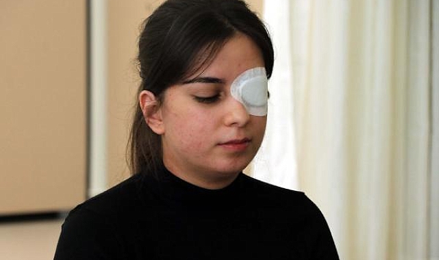 İrem, yapılan kornea nakli ile net görmeye başladı