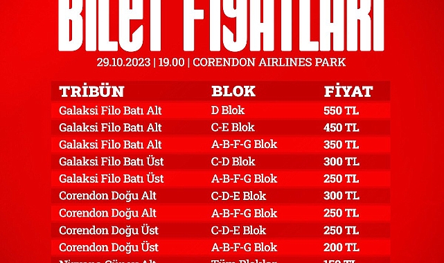 İşte Başakşehir maçı bilet fiyatları