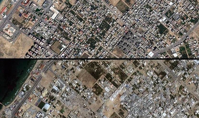 İşte yıkımın fotoğrafı