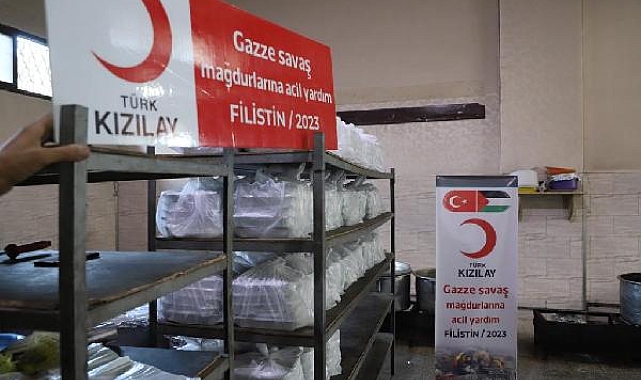 Kızılay'ın Gazze'deki aşevi yeniden yemek çıkarmaya başladı