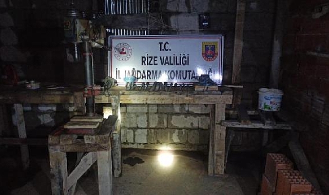 Rize'de yayla evlerine 'kaçak silah' baskını
