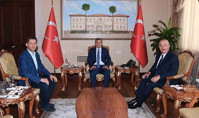 Vali Şahin, Çavuşoğlu'nu ağırladı