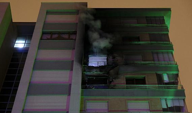 11 katlı bina yangınında, bakanın annesi de etkilendi