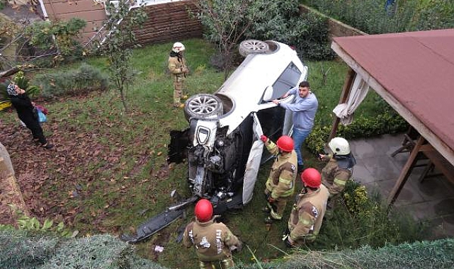 4 metre yükseklikten bahçeye düştü; 'yine ölmedik çok şükür'